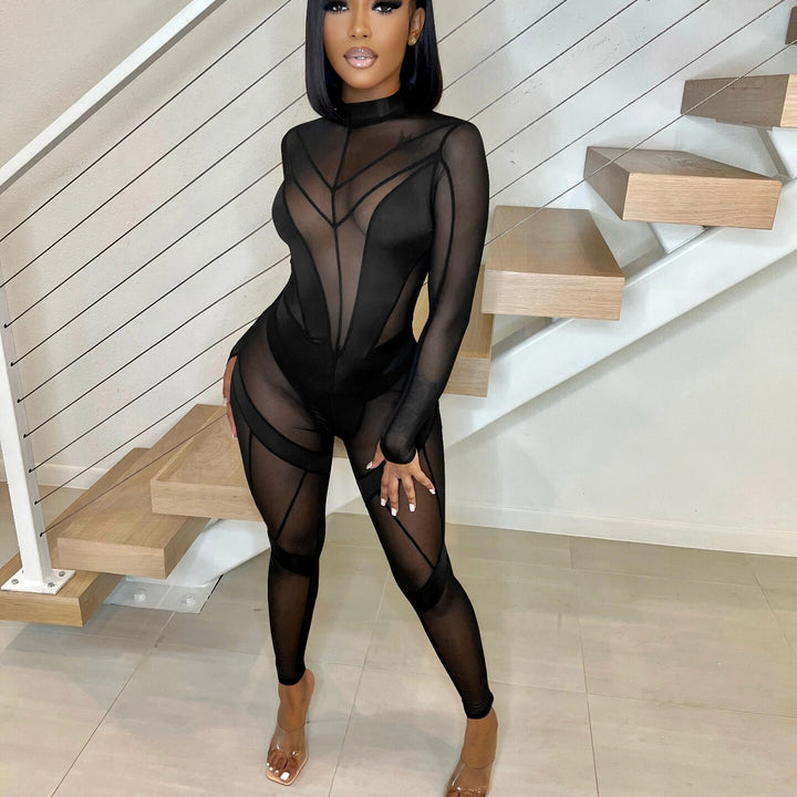 Echoine Stretch See Through Jumpsuit